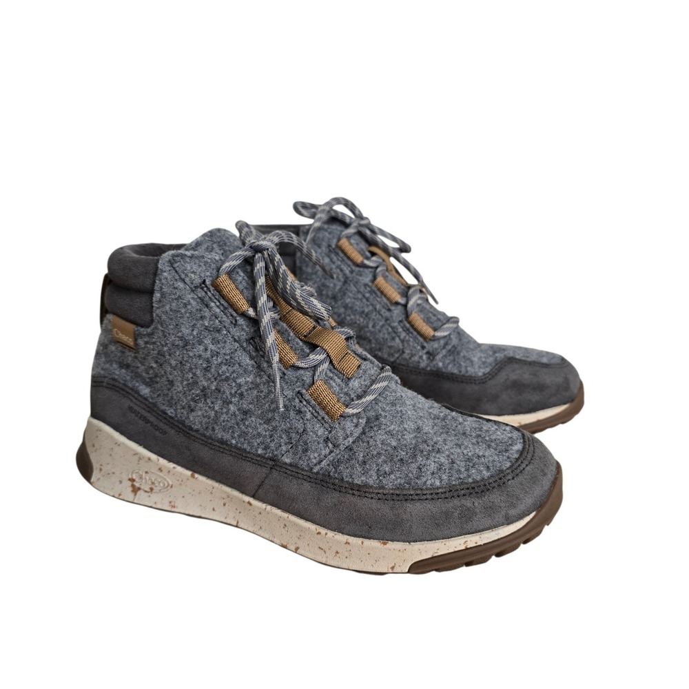 Chaco Revel Lace Waterproof Wool Boots Women 6.5 Grey JCH108318 LUVSEAT Midsole